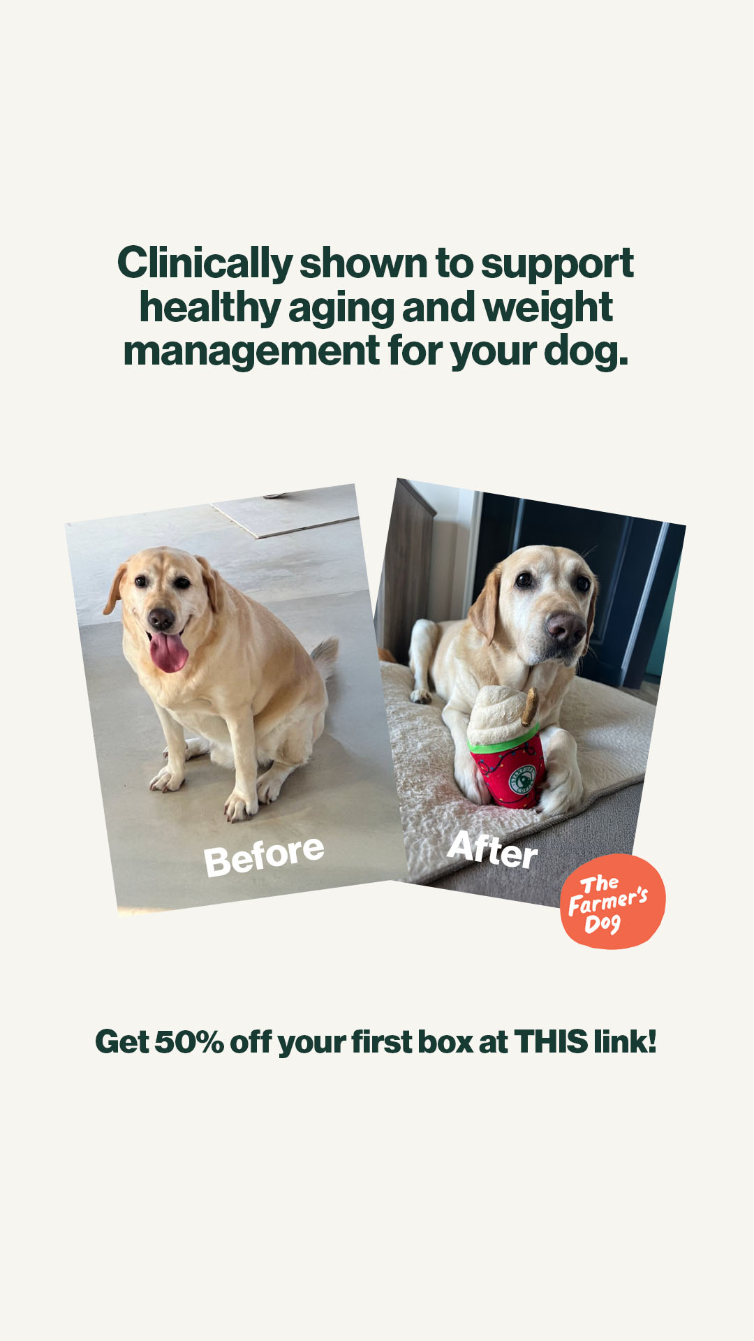 The Farmer's Dog Facebook ad