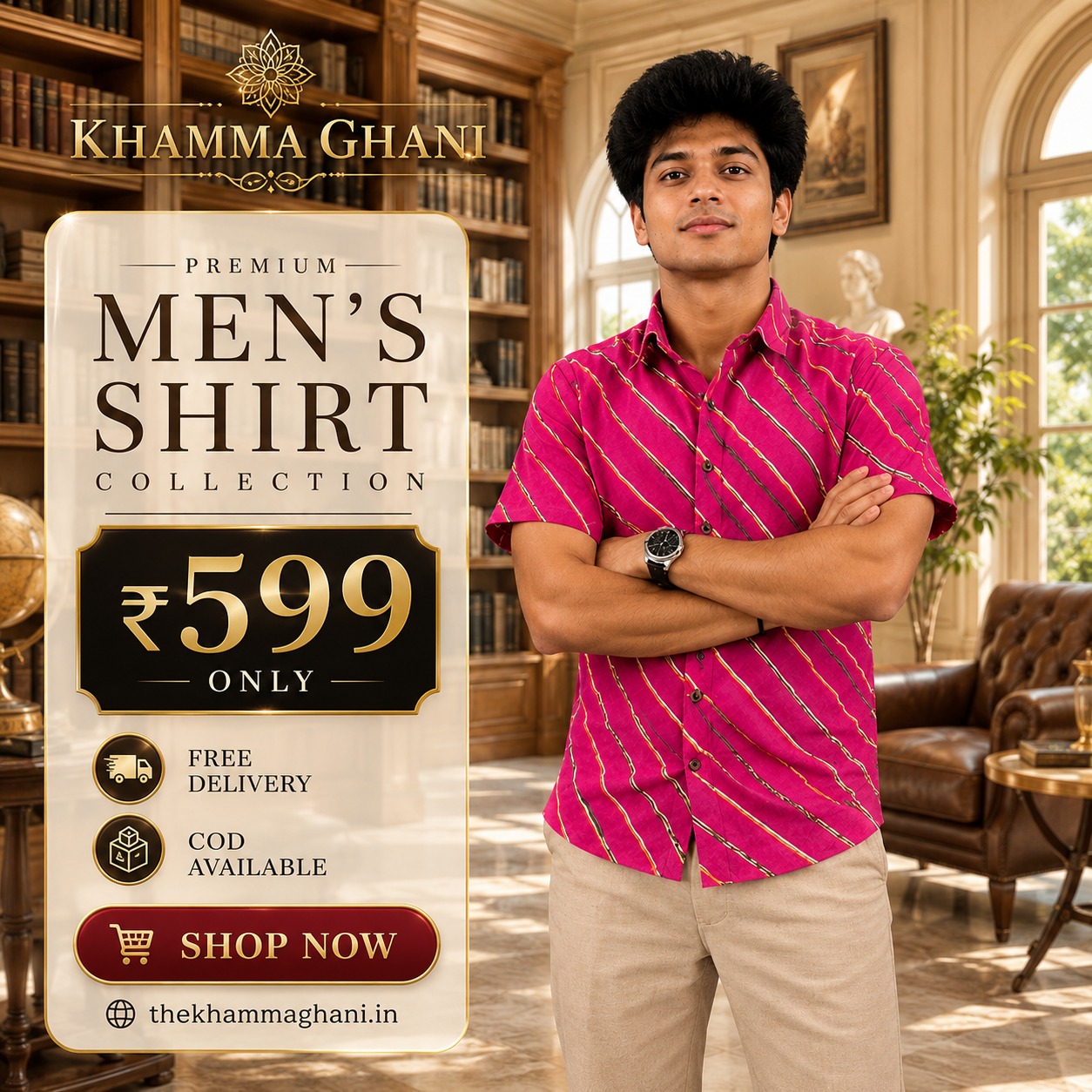 Khamma ghani paridhan Facebook ad: Authentic Sanganeeri Shirts