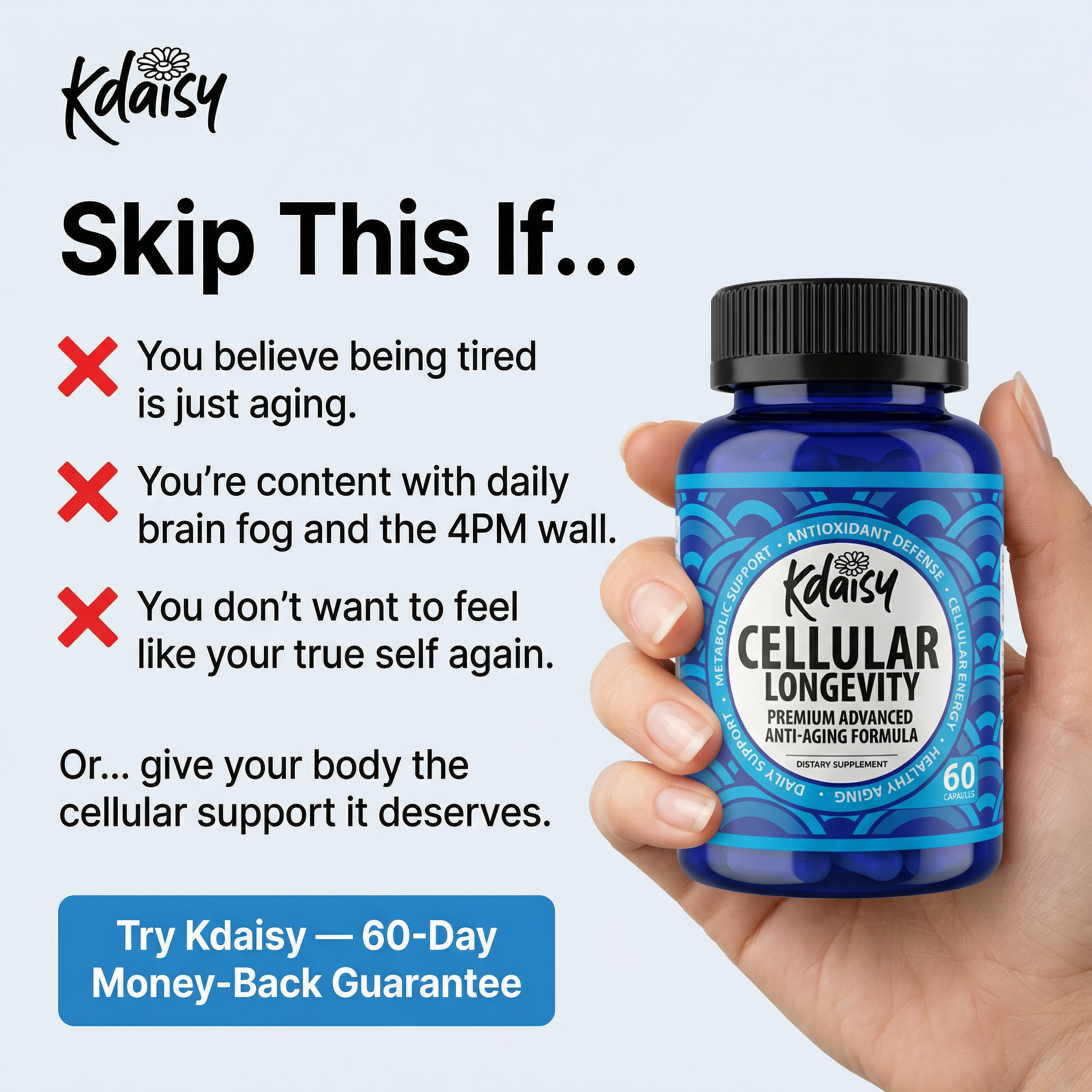 Kdaisy Facebook ad: Feel Like Yourself Again