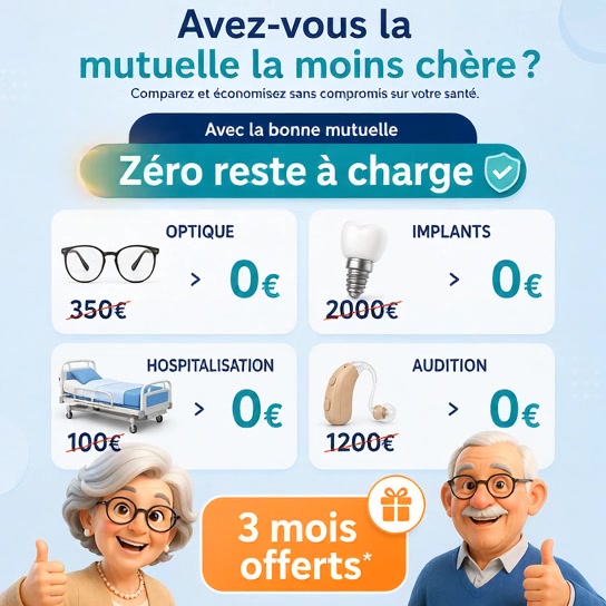 Avenir Mutuelle Facebook ad: 3 mois offerts selon conditions
