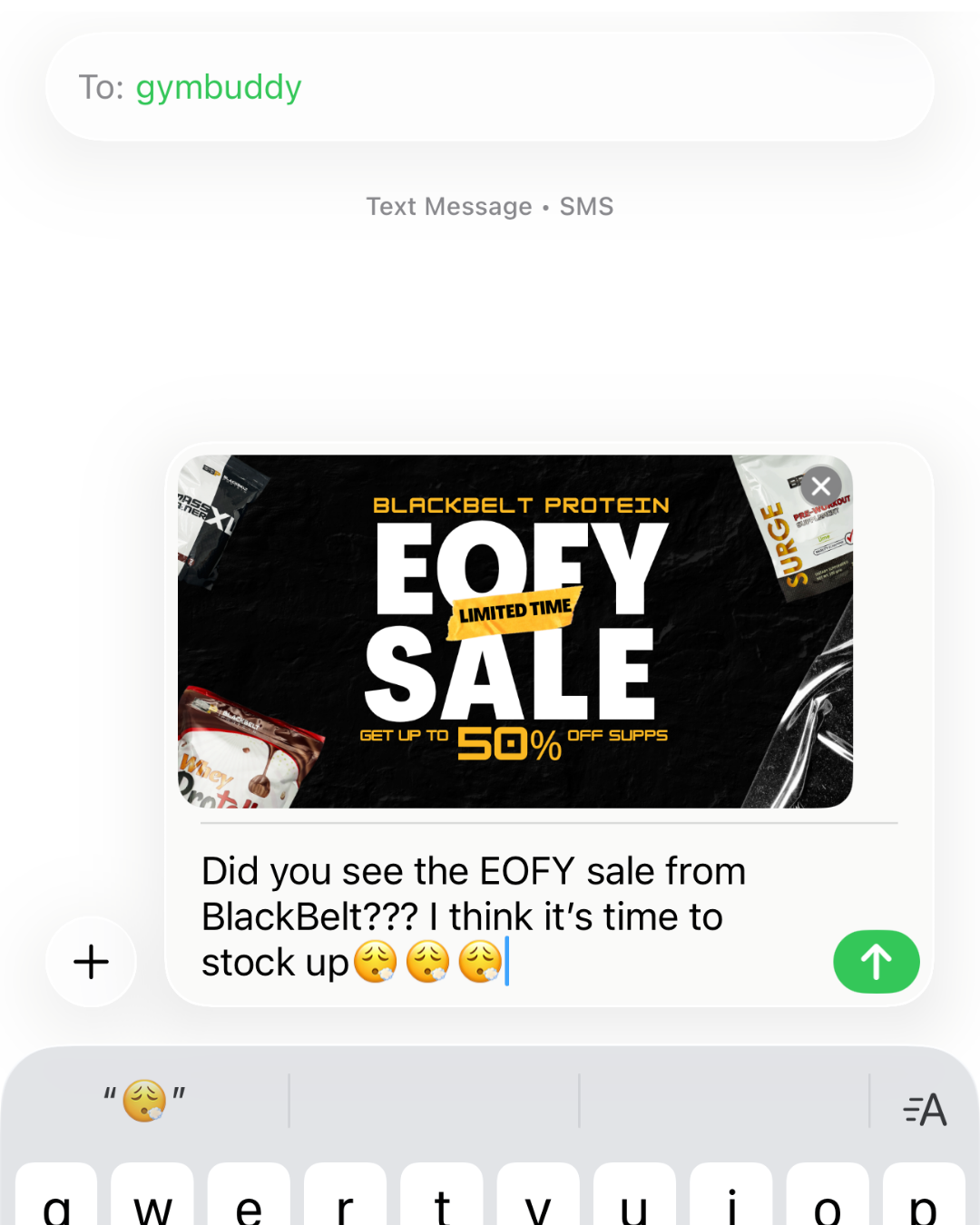 BlackBelt Protein Facebook ad