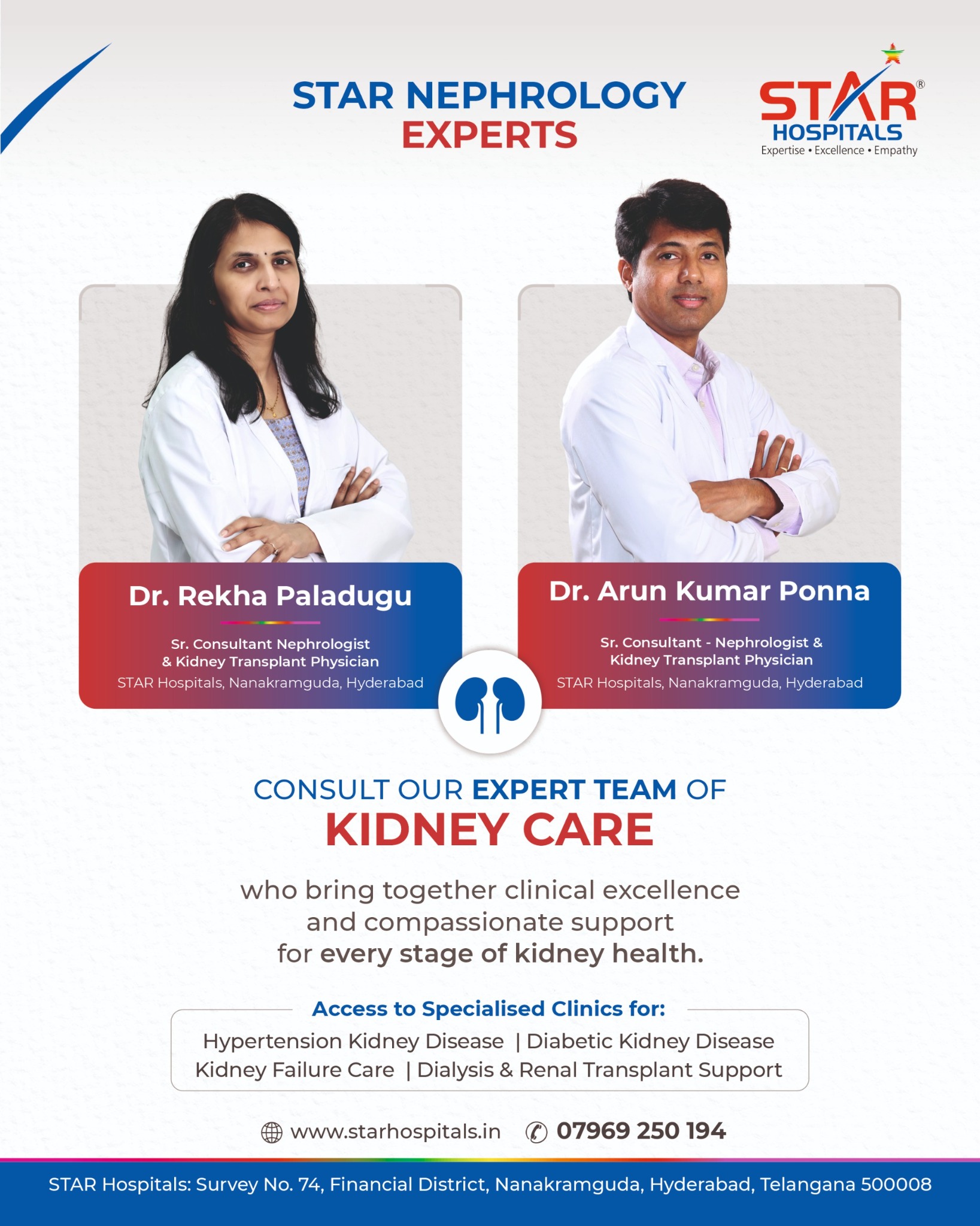 Star Hospitals Facebook ad: Consult Kidney Specialists