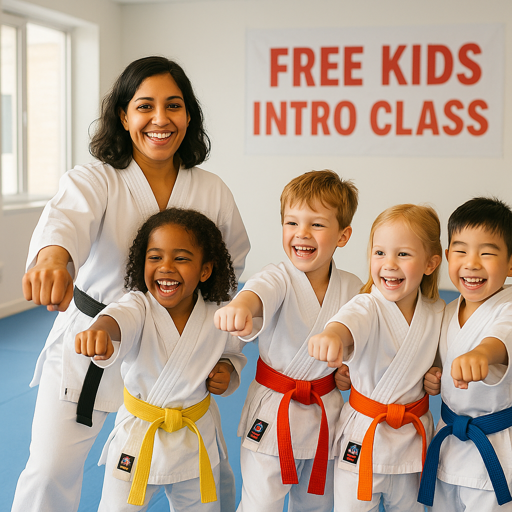 Action Tae Kwon-Do Facebook ad: FREE Kids Intro Class!