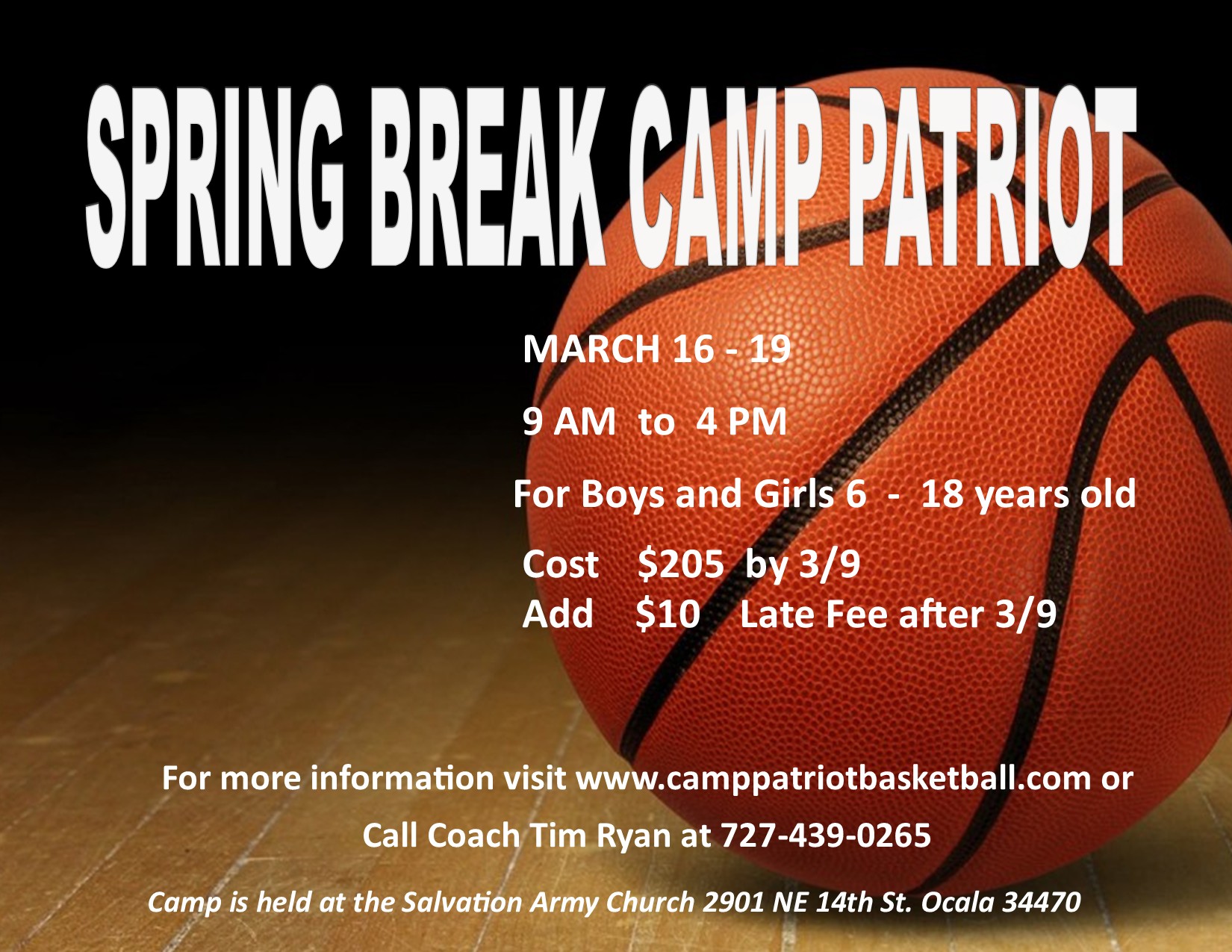 Camp Patriot Basketball Camp Facebook ad: There's still time to register for Tim Ryan's…