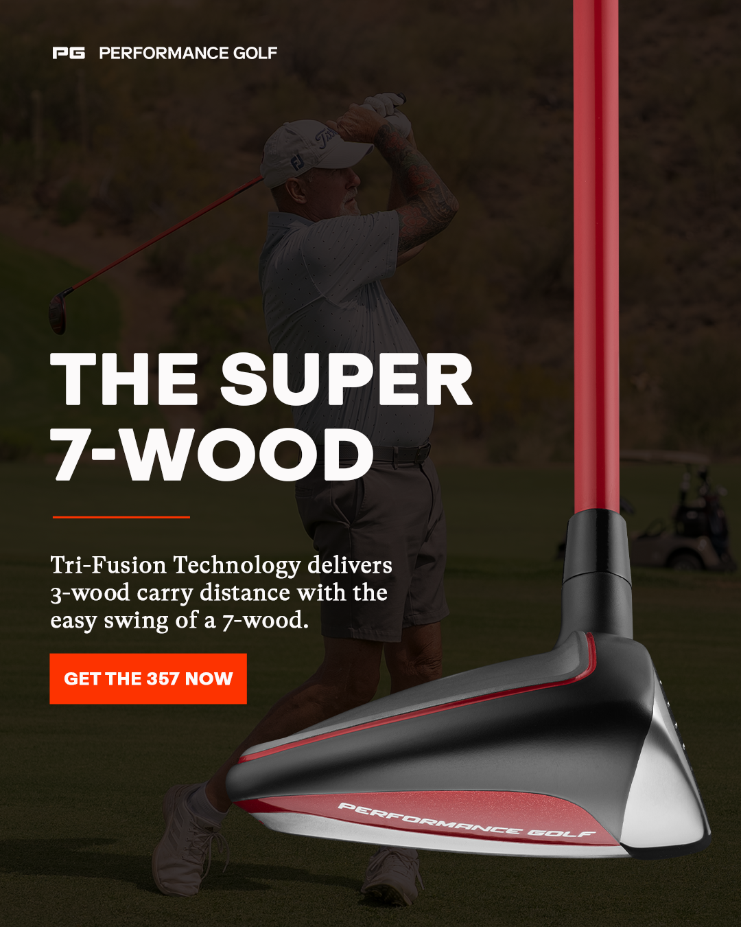 Performance Golf Facebook ad