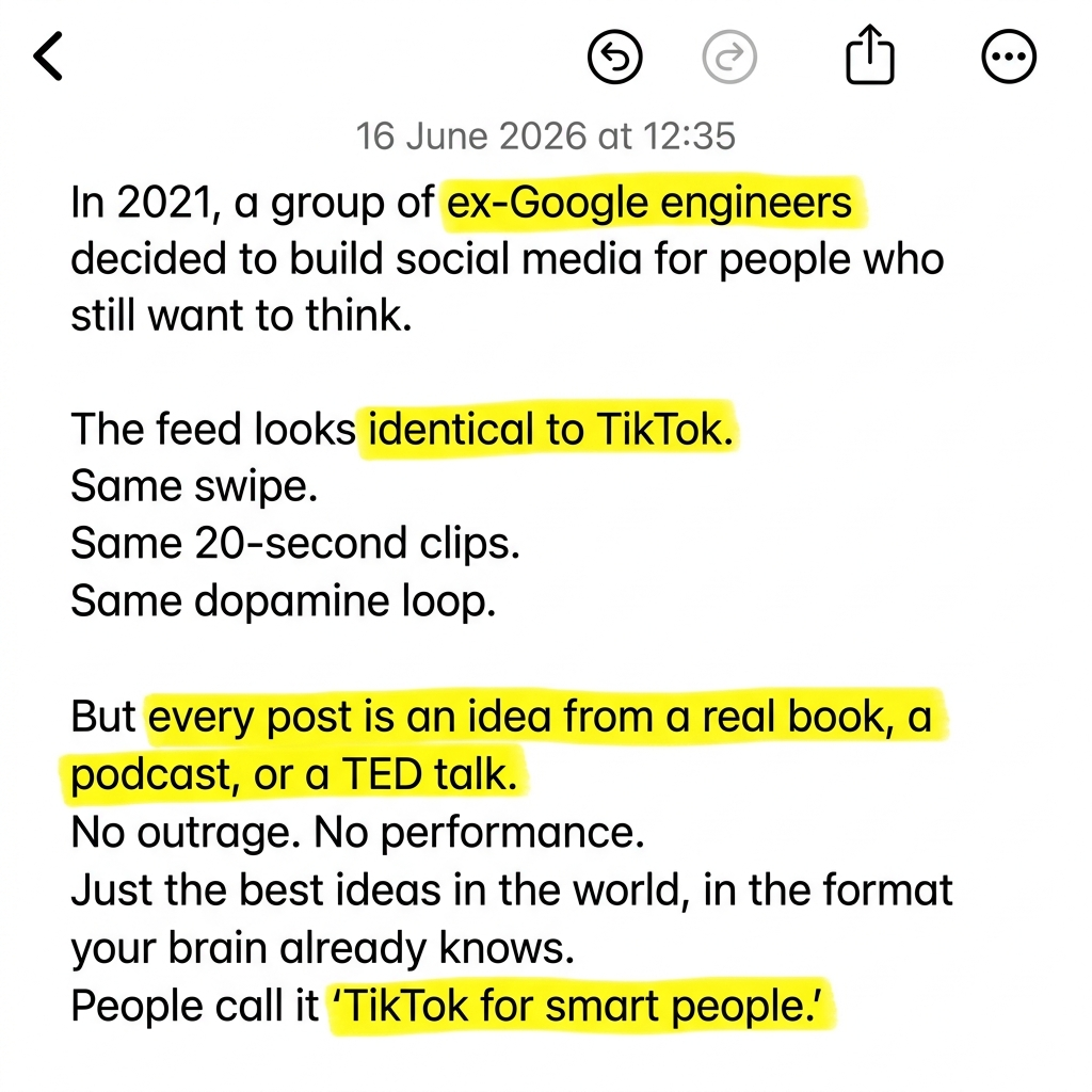 Deepstash Facebook ad