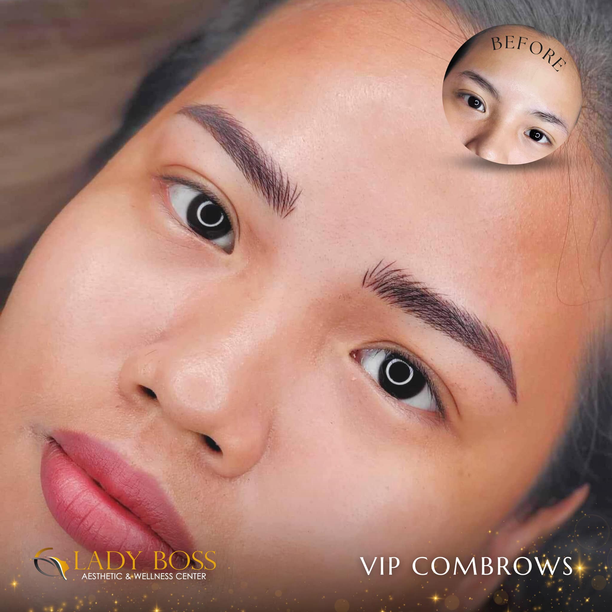 Lady Boss Aesthetics Tagum Facebook ad: Everyone deserves brows that Wows!