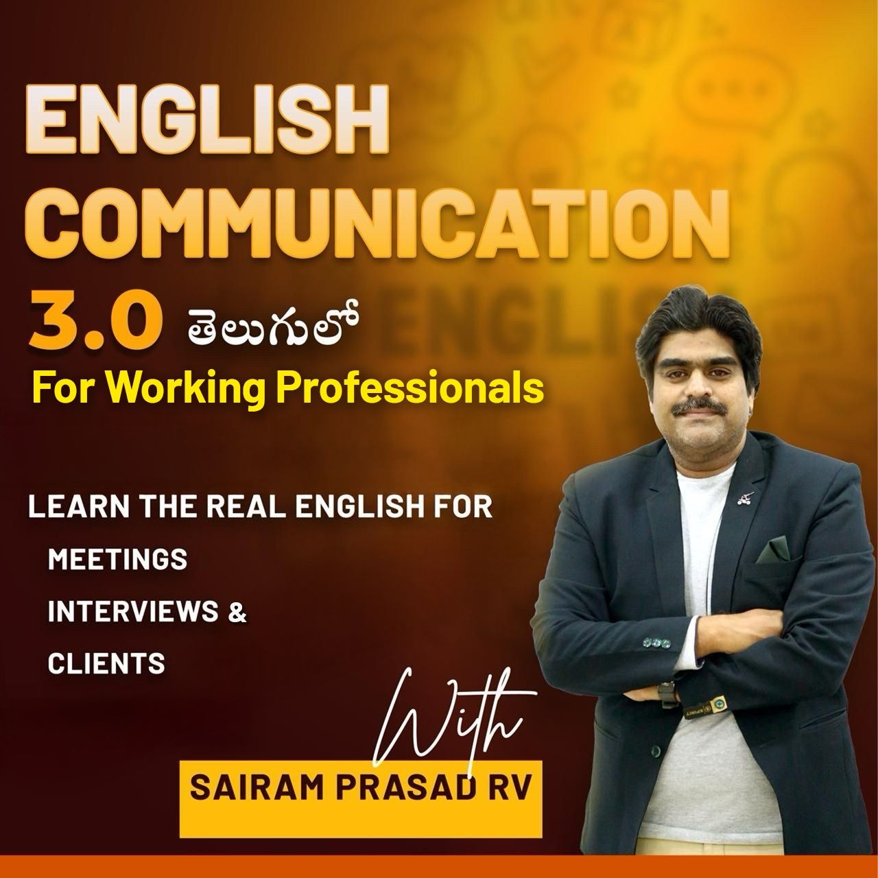 Sairam Prasad RV English Fluency & communication Expert. Facebook ad: Chat with us