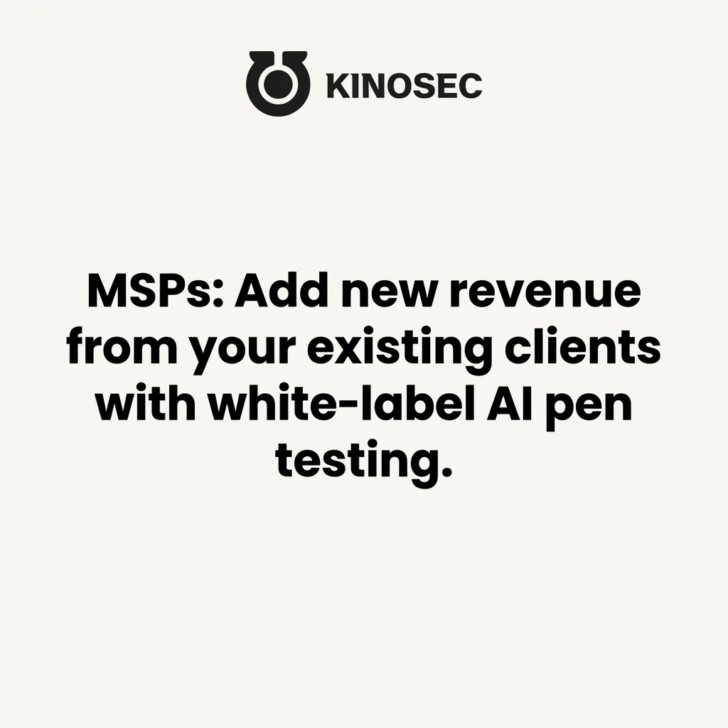 KinoSec Facebook ad: MSPs: Add New Revenue From Your Existing Clients