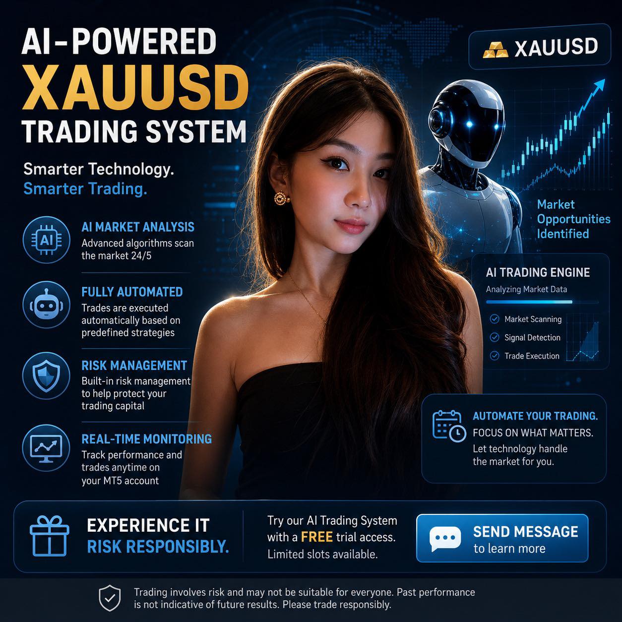 Imbafx - Algo Trading System Facebook ad: Is AI the Future of Gold Trading?