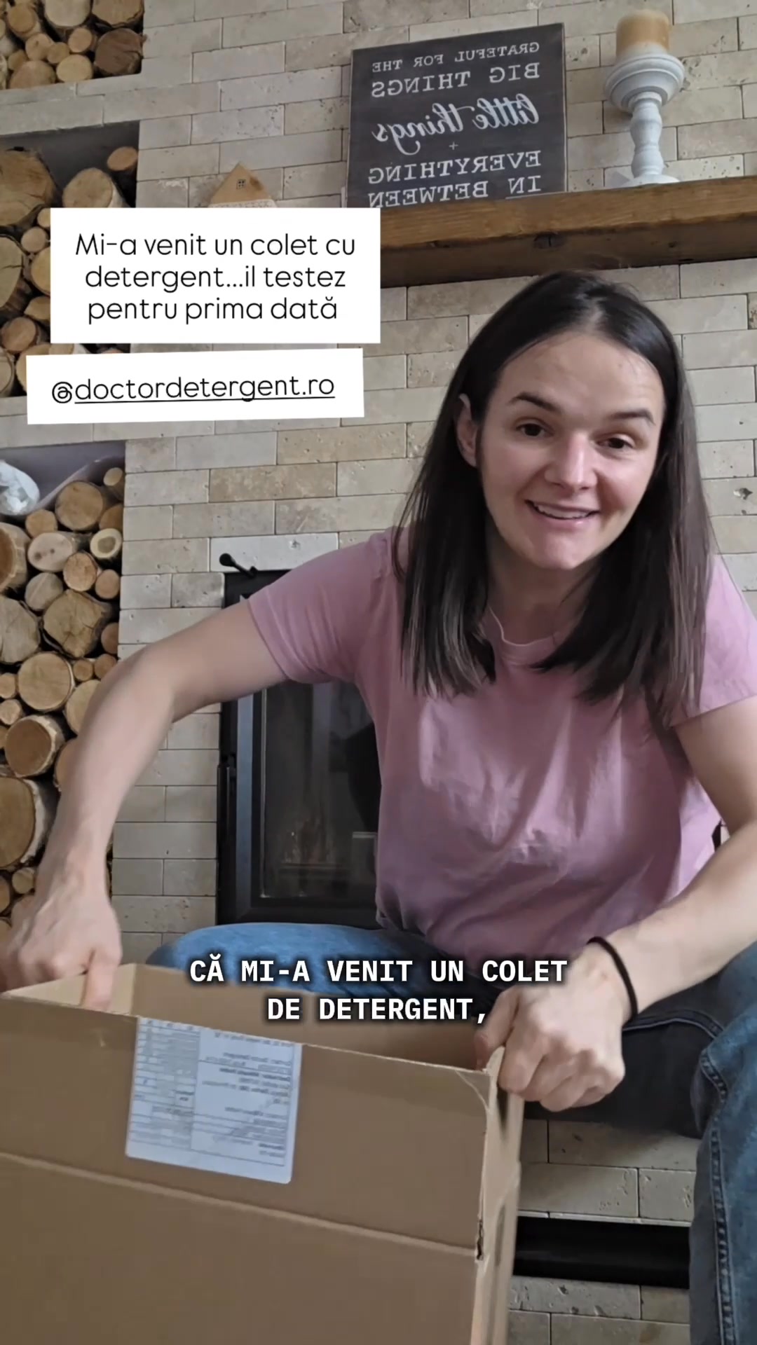 Doctor Detergent Facebook ad: Mihaela spune că i se pare FOARTE TARE…