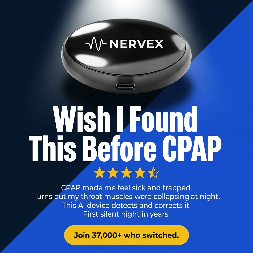 Dr Alistair Graham. Facebook ad: No more snoring. No more CPAP.