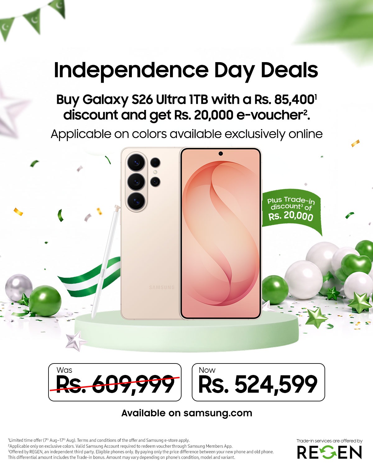 Samsung Facebook ad