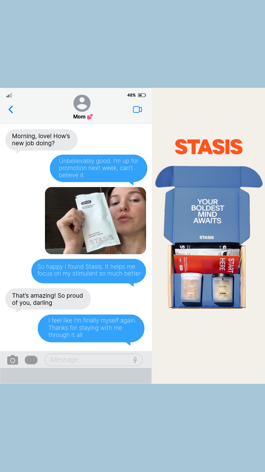 Stasis Facebook ad