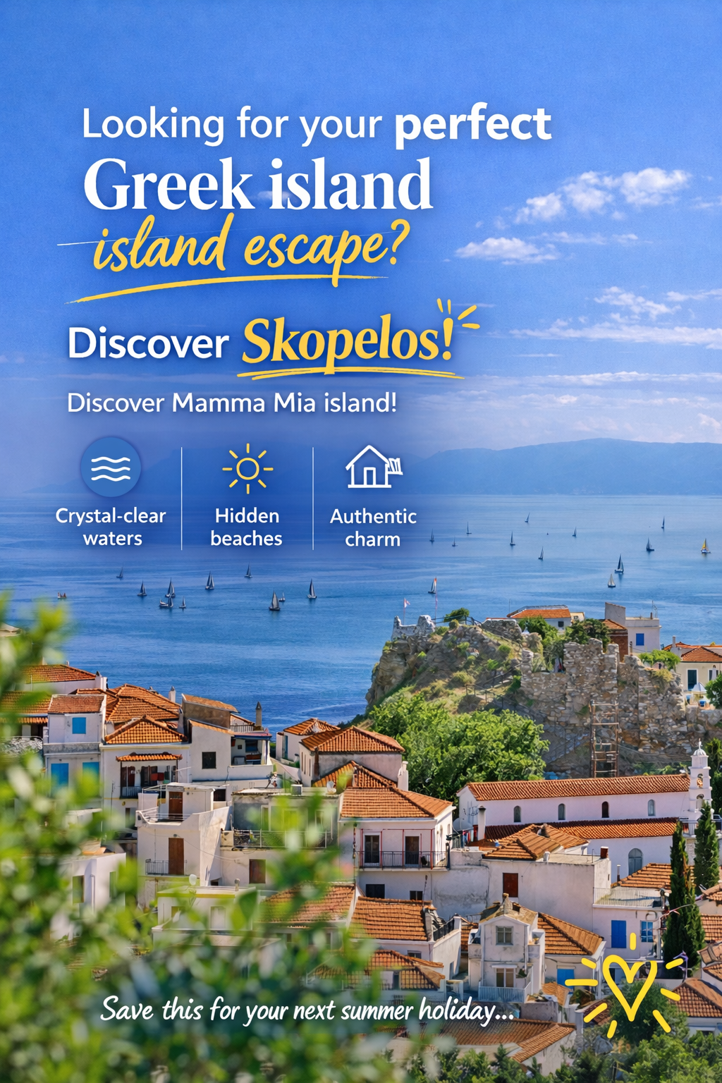 Skopelos Island Facebook ad
