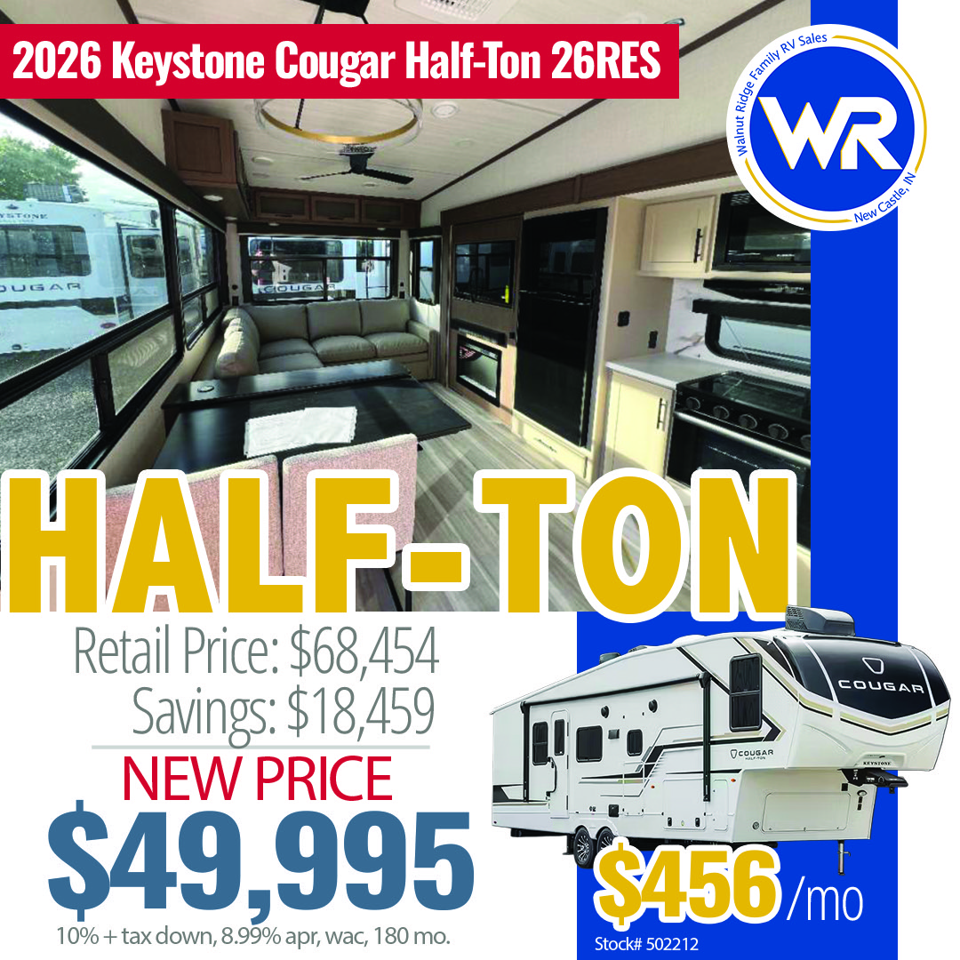 Walnut Ridge RV Facebook ad: Stars, Stripes & Summer Savings!