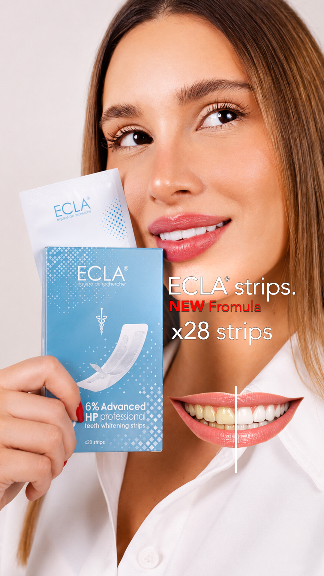 ECLA Facebook ad: ECLA Teeth Whitening Strips
