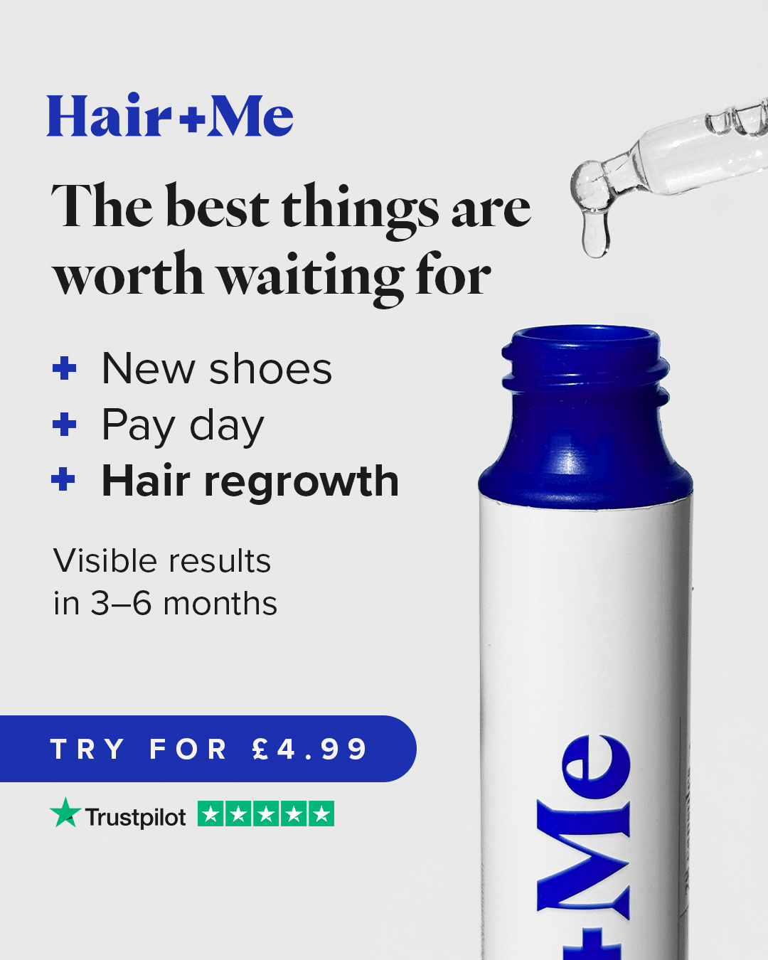 Hair + Me Facebook ad