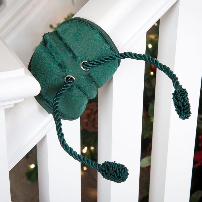 West Elm Facebook ad: Green Banister-Protecting Garland Ties (Set of 3)
