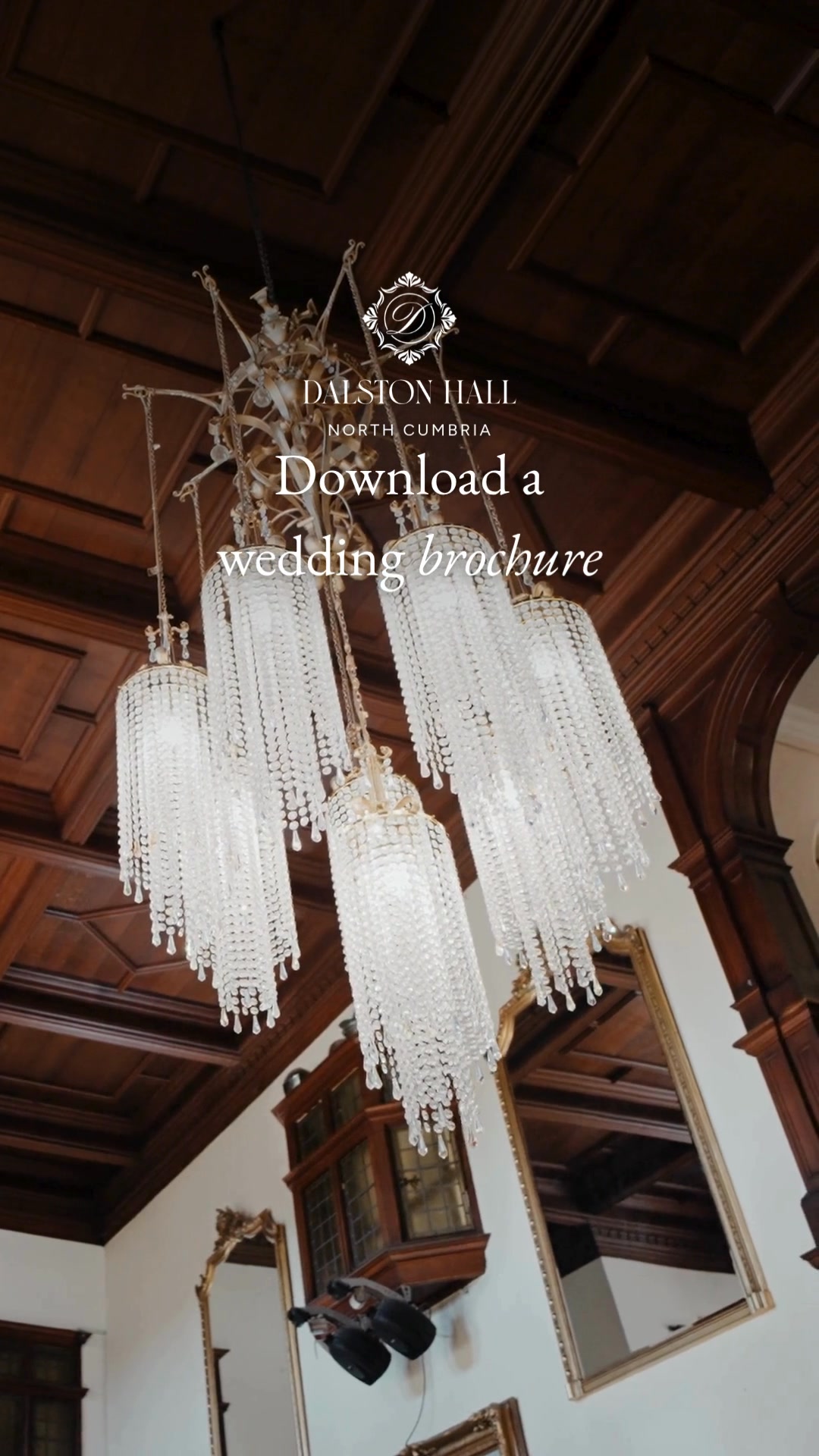 Dalston Hall Facebook ad: Download a Wedding Brochure