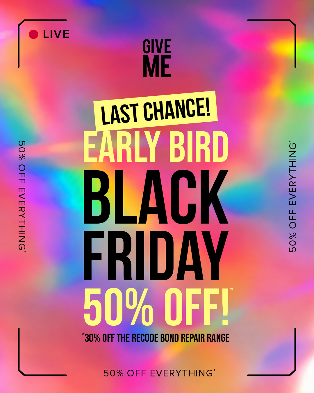 Give Me Cosmetics Facebook ad: Ends 30.09
