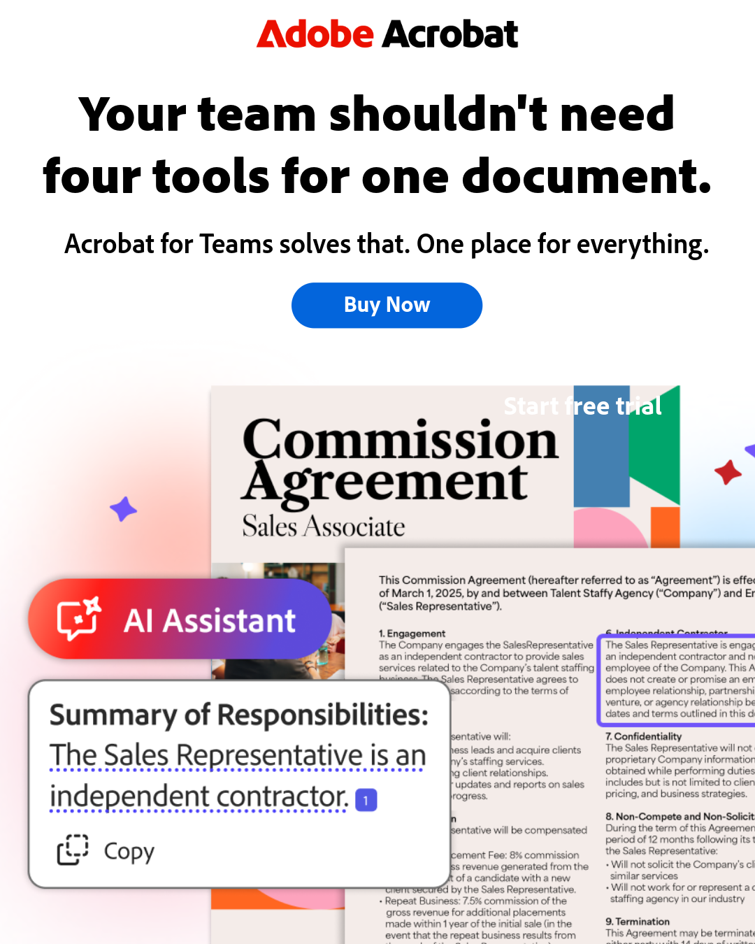 Adobe Acrobat Facebook ad