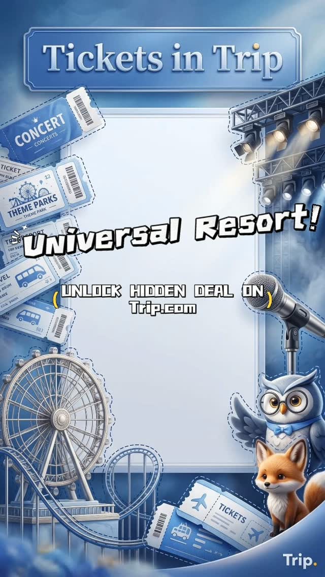 Trip.com Facebook ad: Planning a trip to Universal Studios?