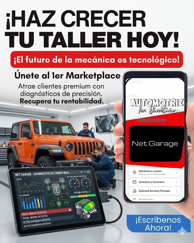 Net Garage Facebook ad: ¿Taller vacío? Es plata perdida