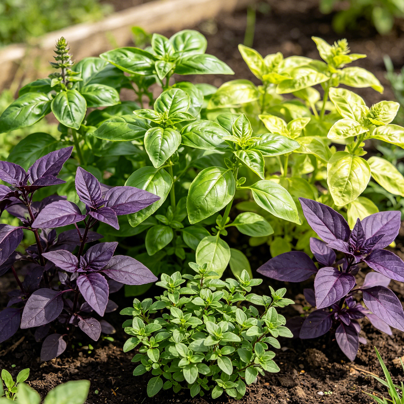 AdamSeed.com Facebook ad: Fragrant Basil Seeds - Four Varieties