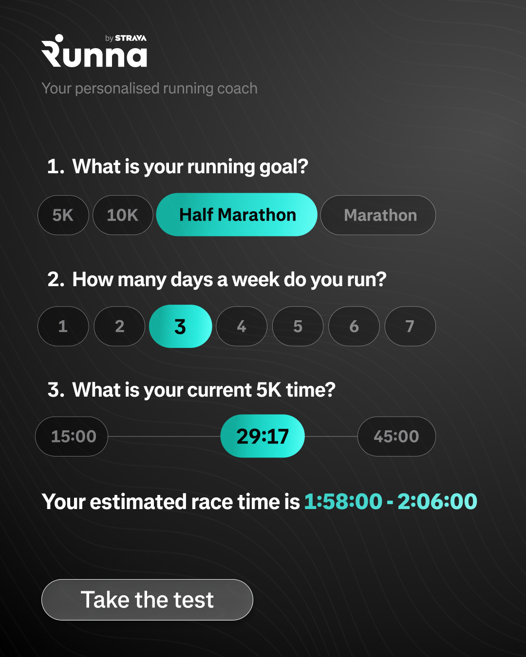 runna Facebook ad: The Ultimate Running Training App