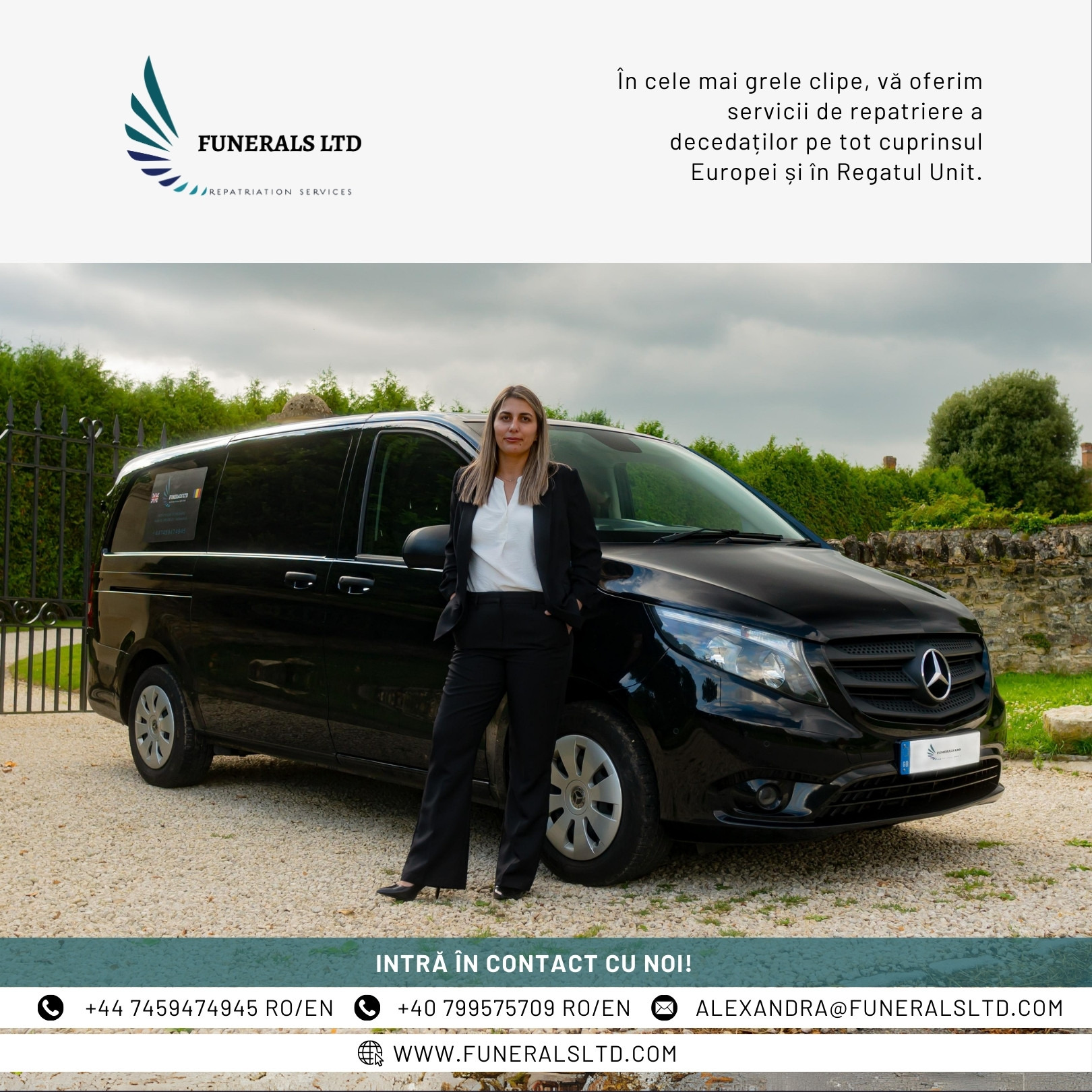 Repatriere decedati Anglia Facebook ad: Funerals LTD: Repatriere Rapidă, Sigură și Profesionistă…