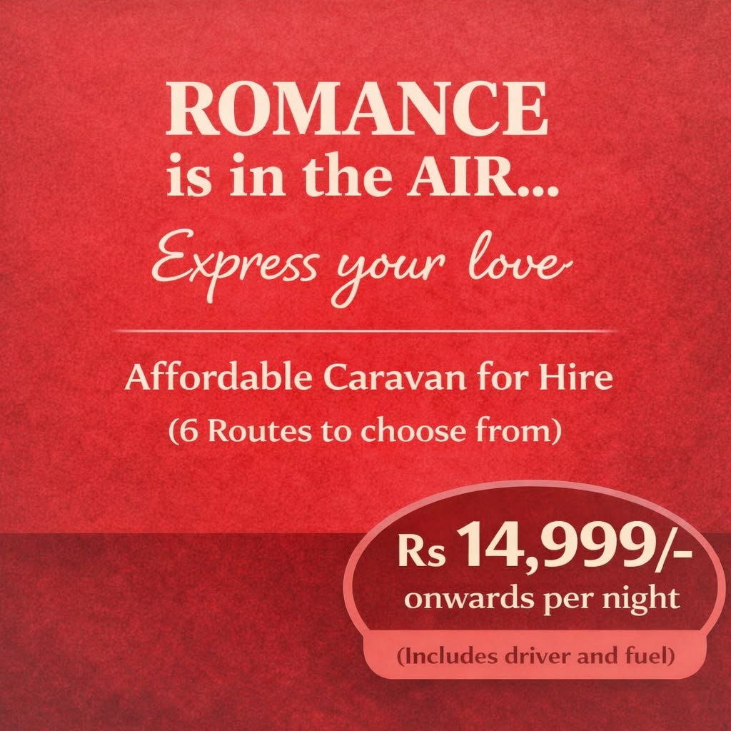 Bharat Caravans Facebook ad: Luxury Caravan Rentals