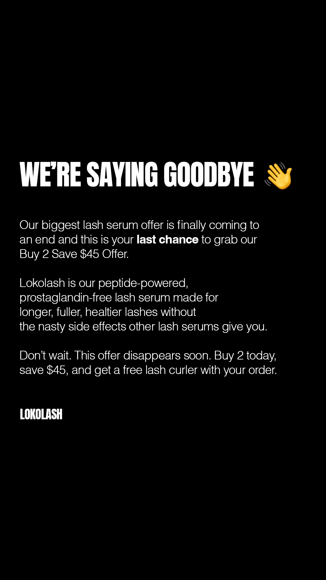 Lokolash Facebook ad