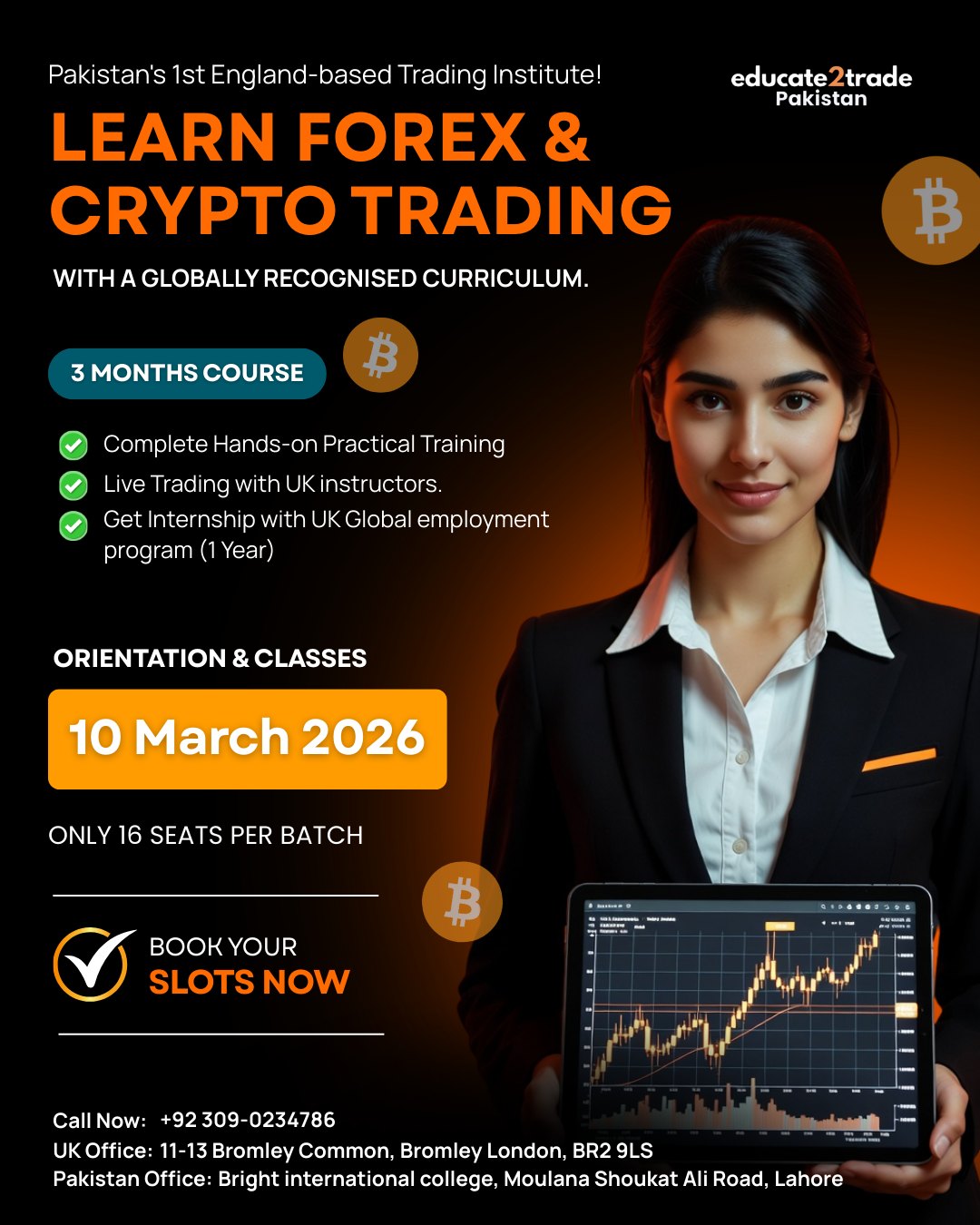 Educate2trade Pakistan Facebook ad: Forex & Crypto Trading (Basic to Advanced) 3rd…