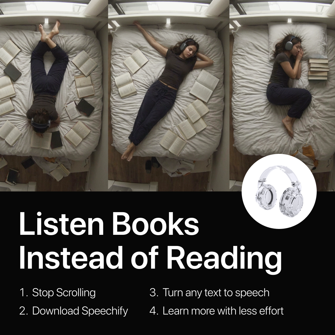 Speechify Facebook ad