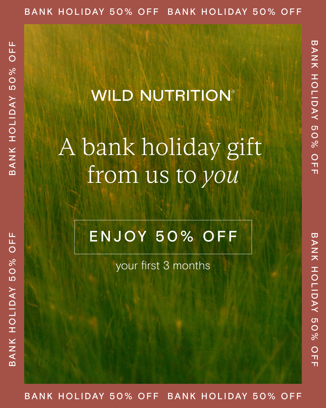 Wild Nutrition Facebook ad