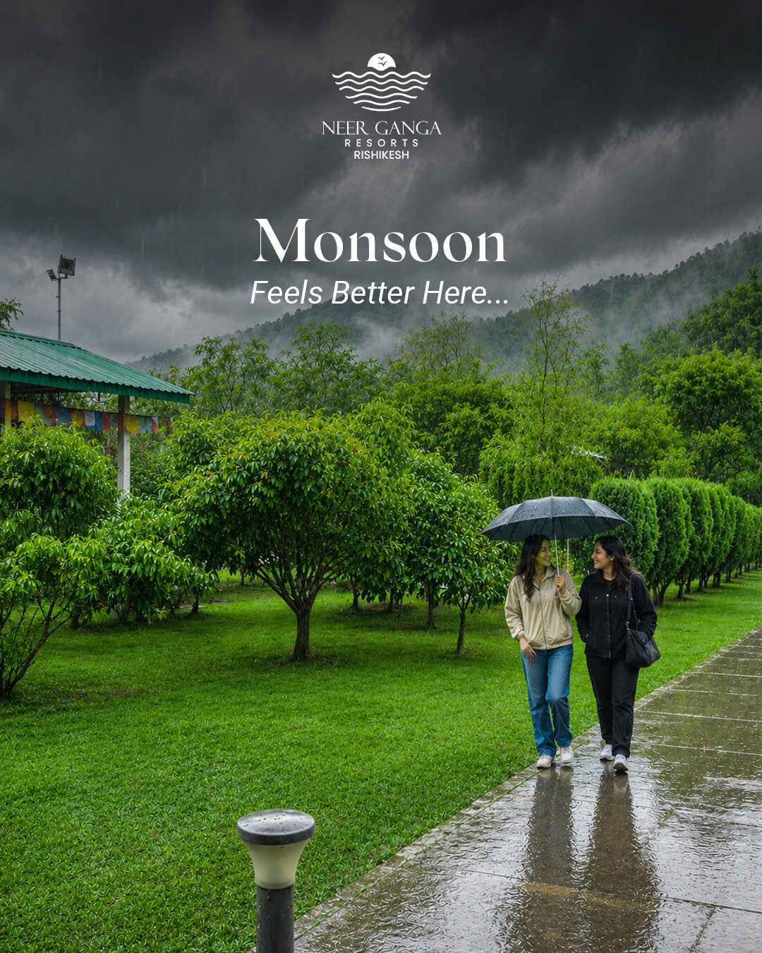 Neer Ganga Resorts Facebook ad: Some places become even more beautiful when it…