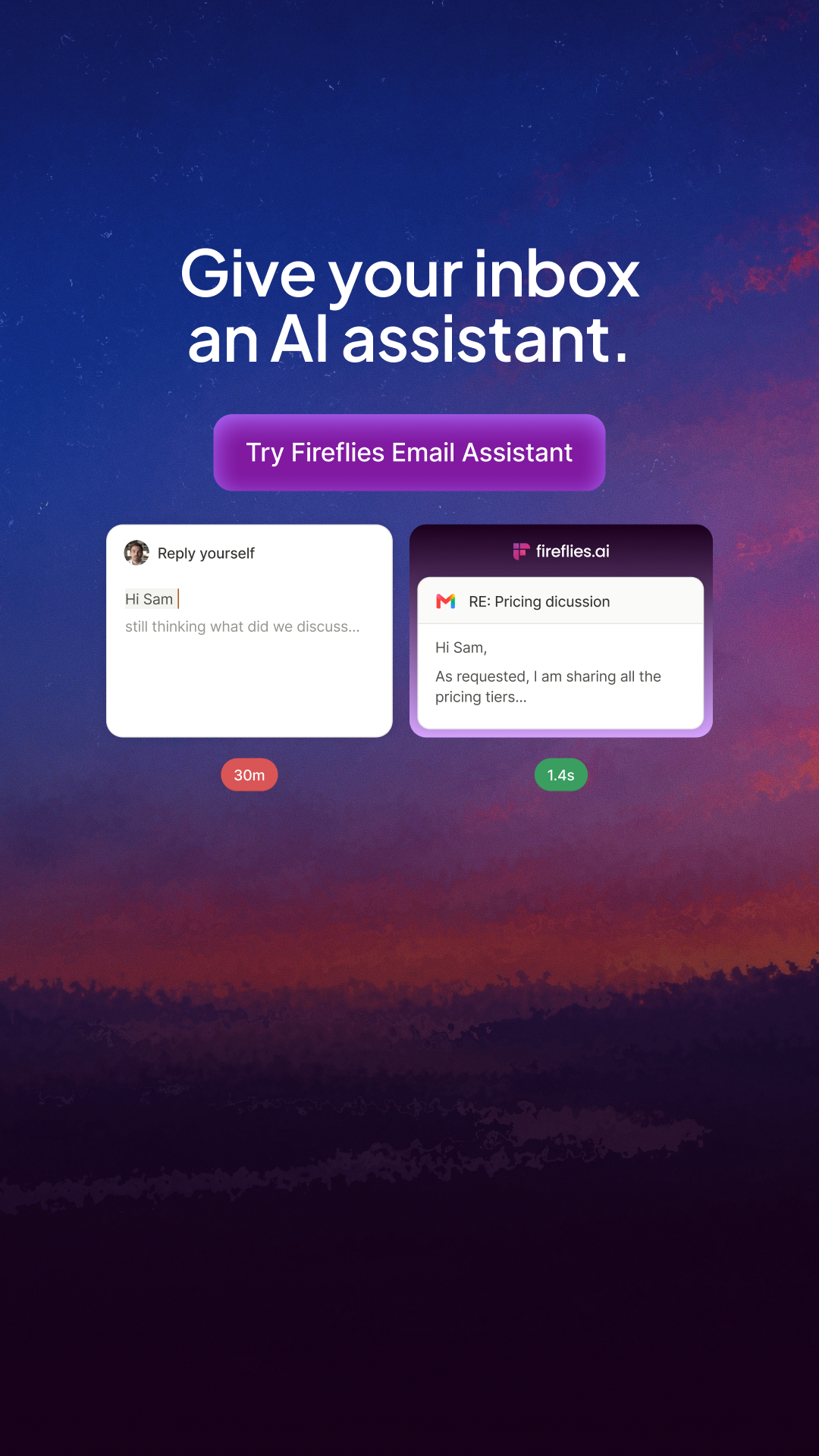 Fireflies.ai Facebook ad