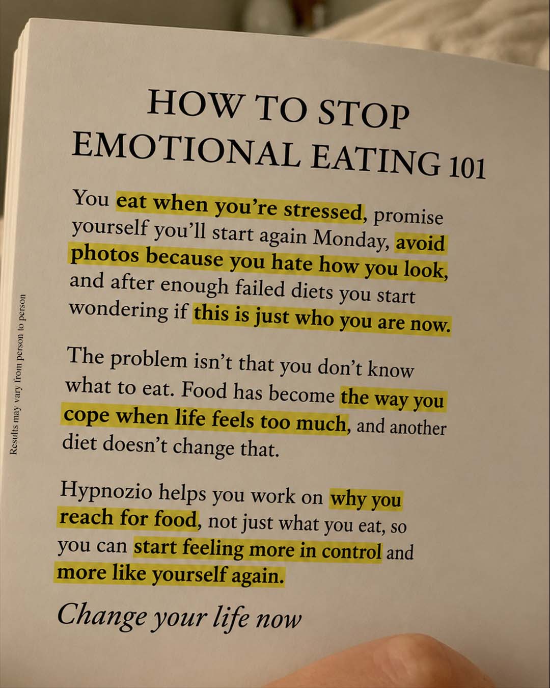 Hypnotherapist - Dr. Mary Patnaude Facebook ad
