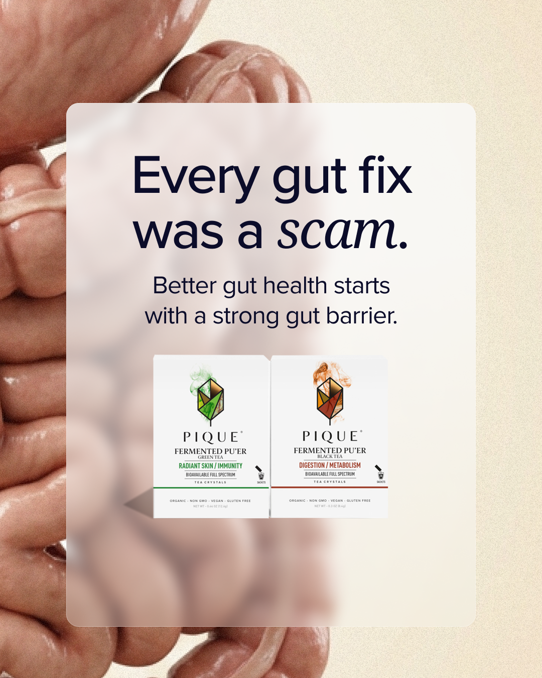 Pique Facebook ad: Support Yout Gut Health