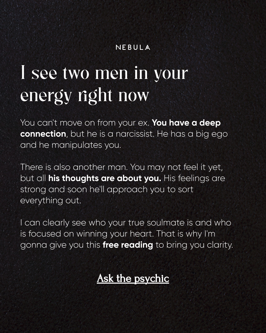 Your Relationship Advisor Facebook ad