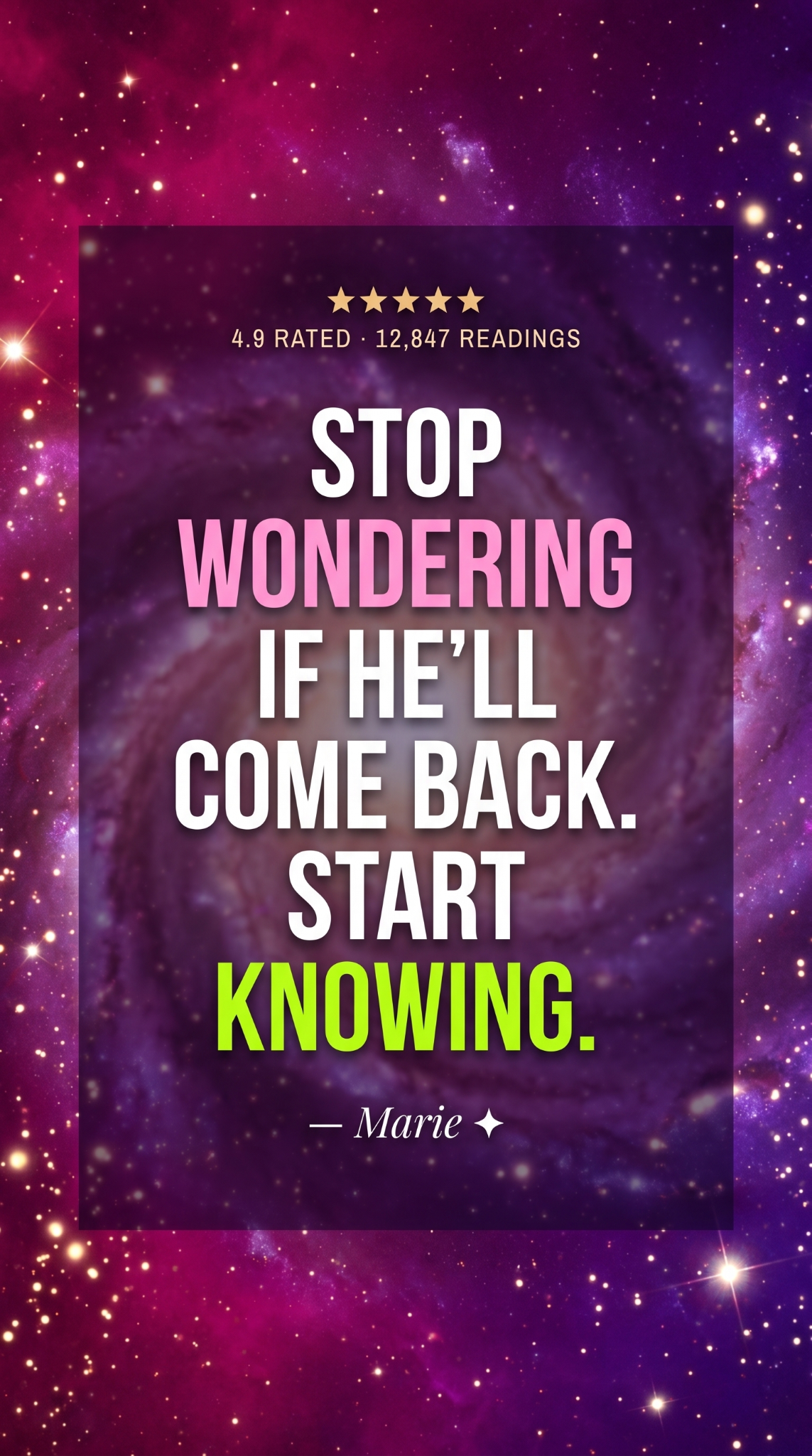 Try Psychic Marie Facebook ad