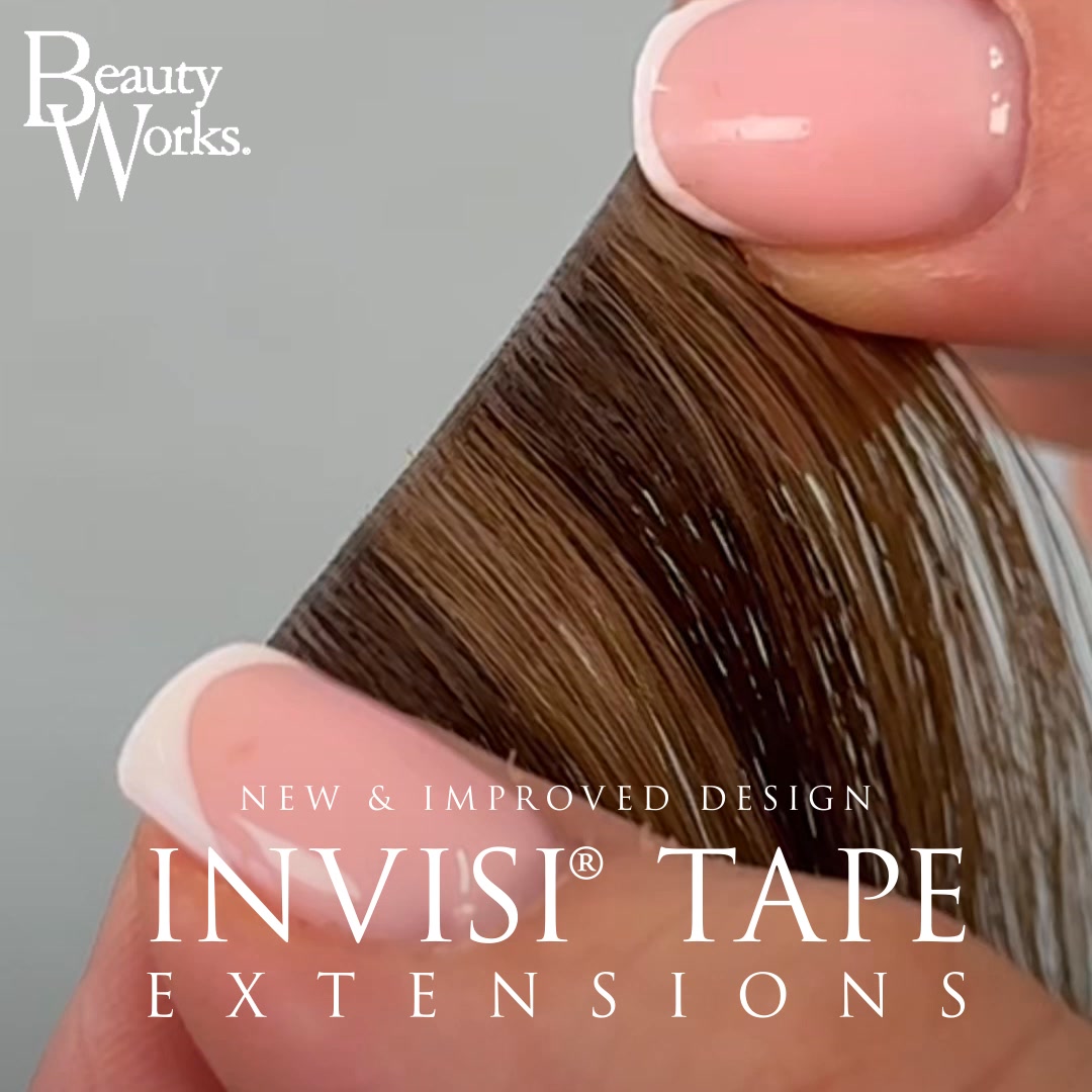 Beauty Works Luxury Hair Extensions Facebook ad: Meet the New Invisi Tape Extensions