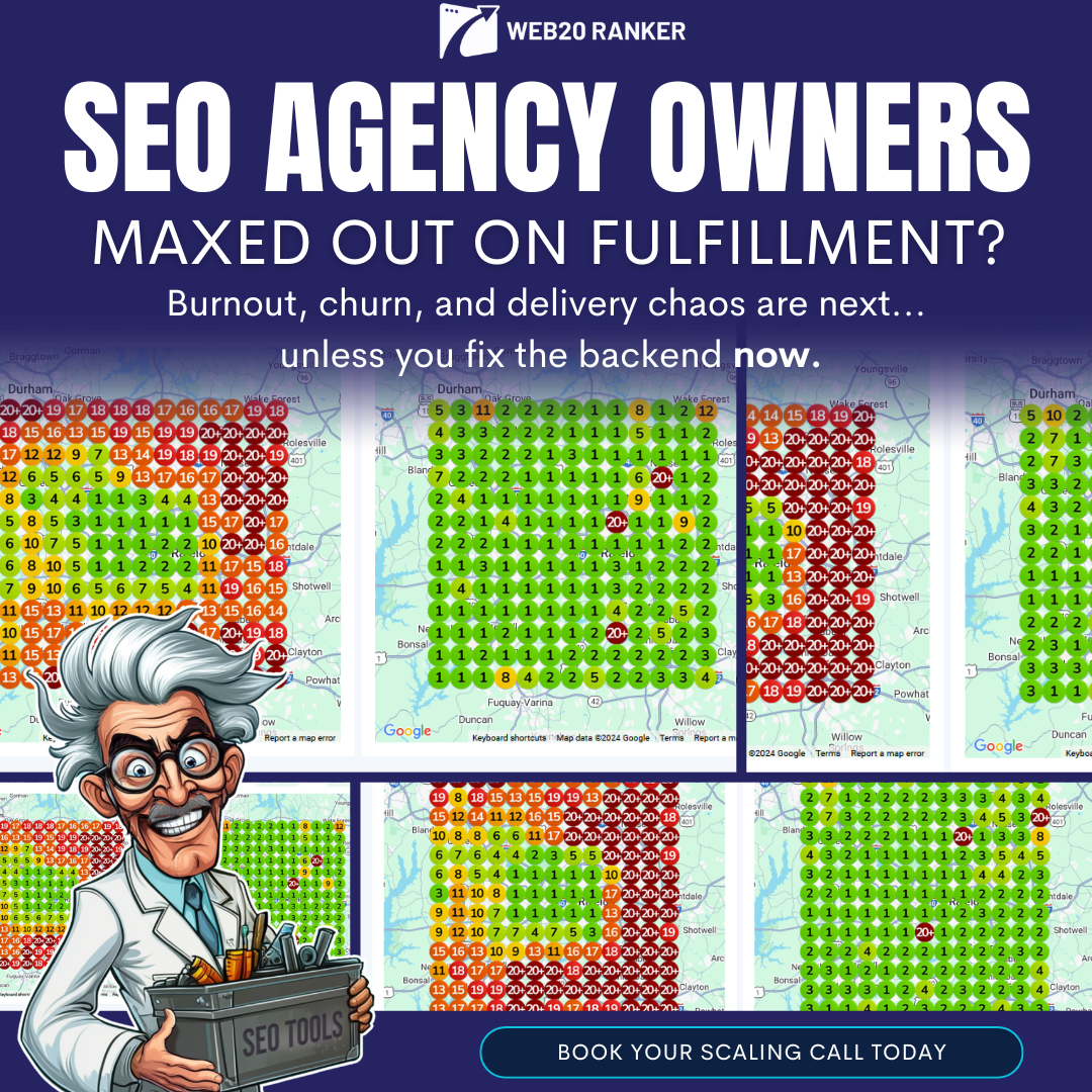 WEB20 Ranker Facebook ad