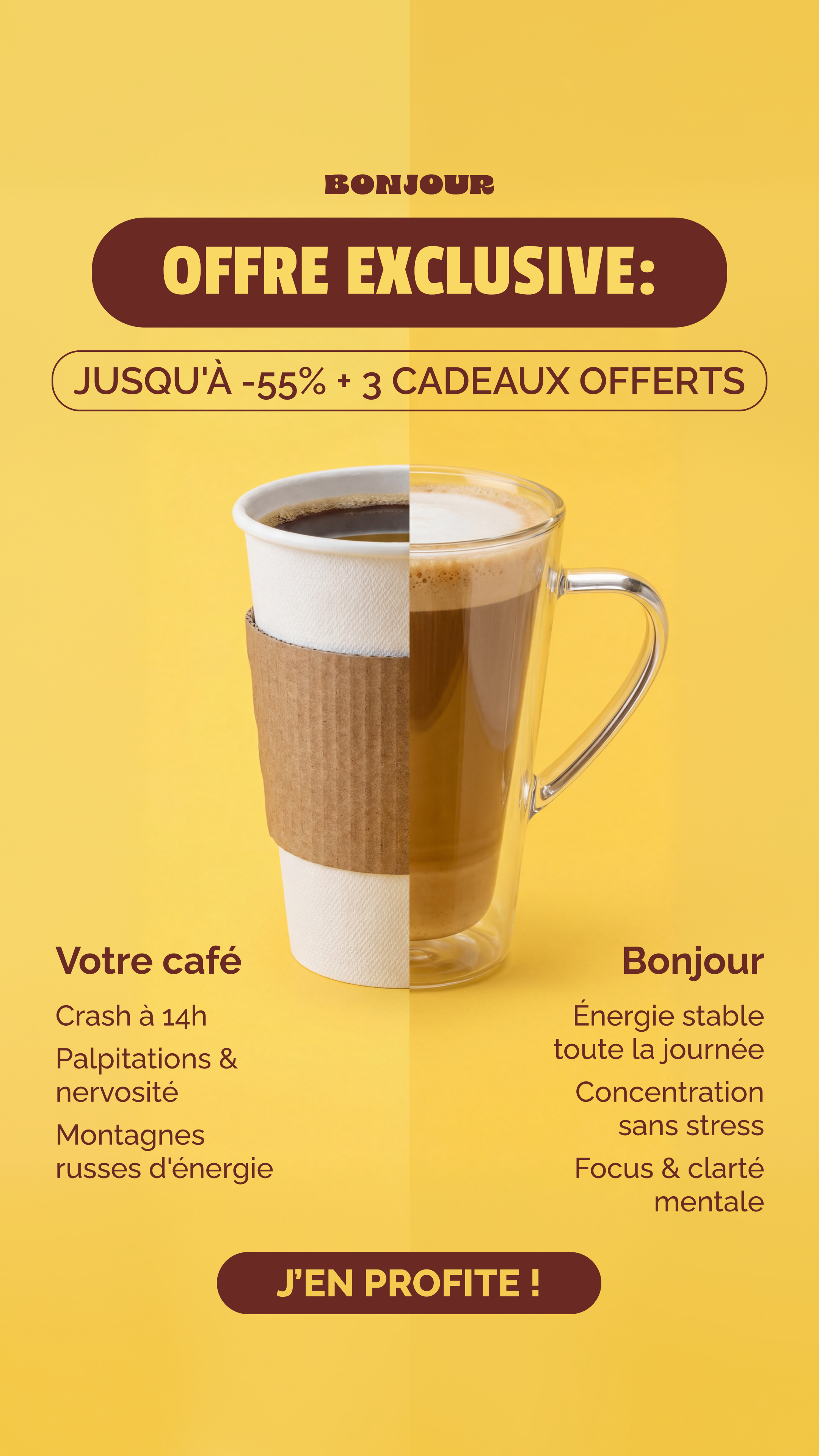 Bonjour Facebook ad