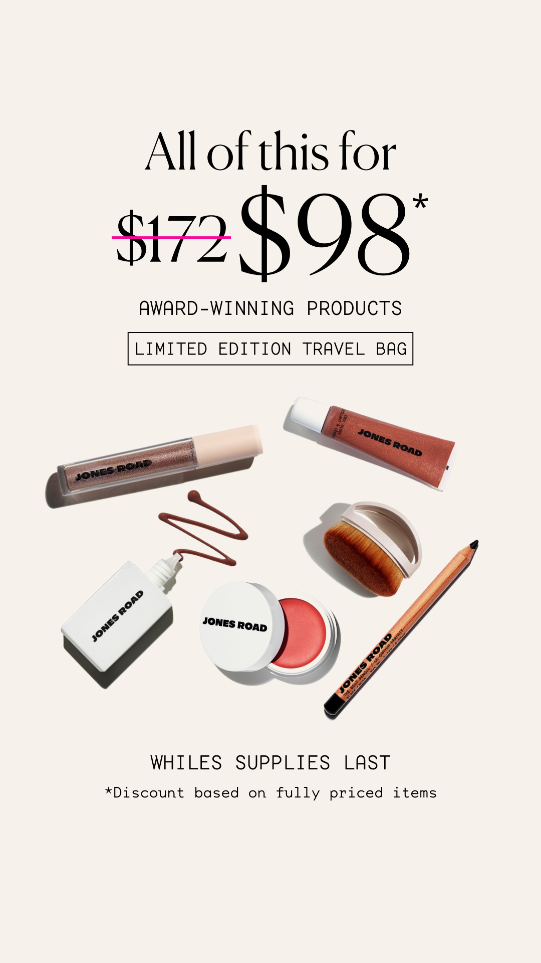 Jones Road Beauty Facebook ad