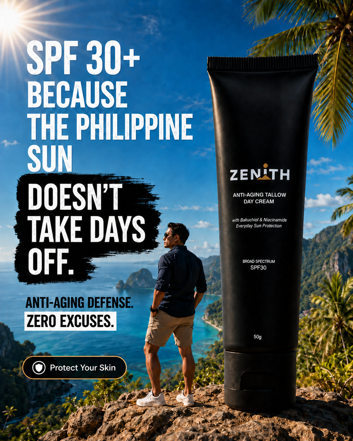 Zenith PH - Anti-Aging Tallow Day Cream Spf30+ Facebook ad: High Performance Day Cream For Men