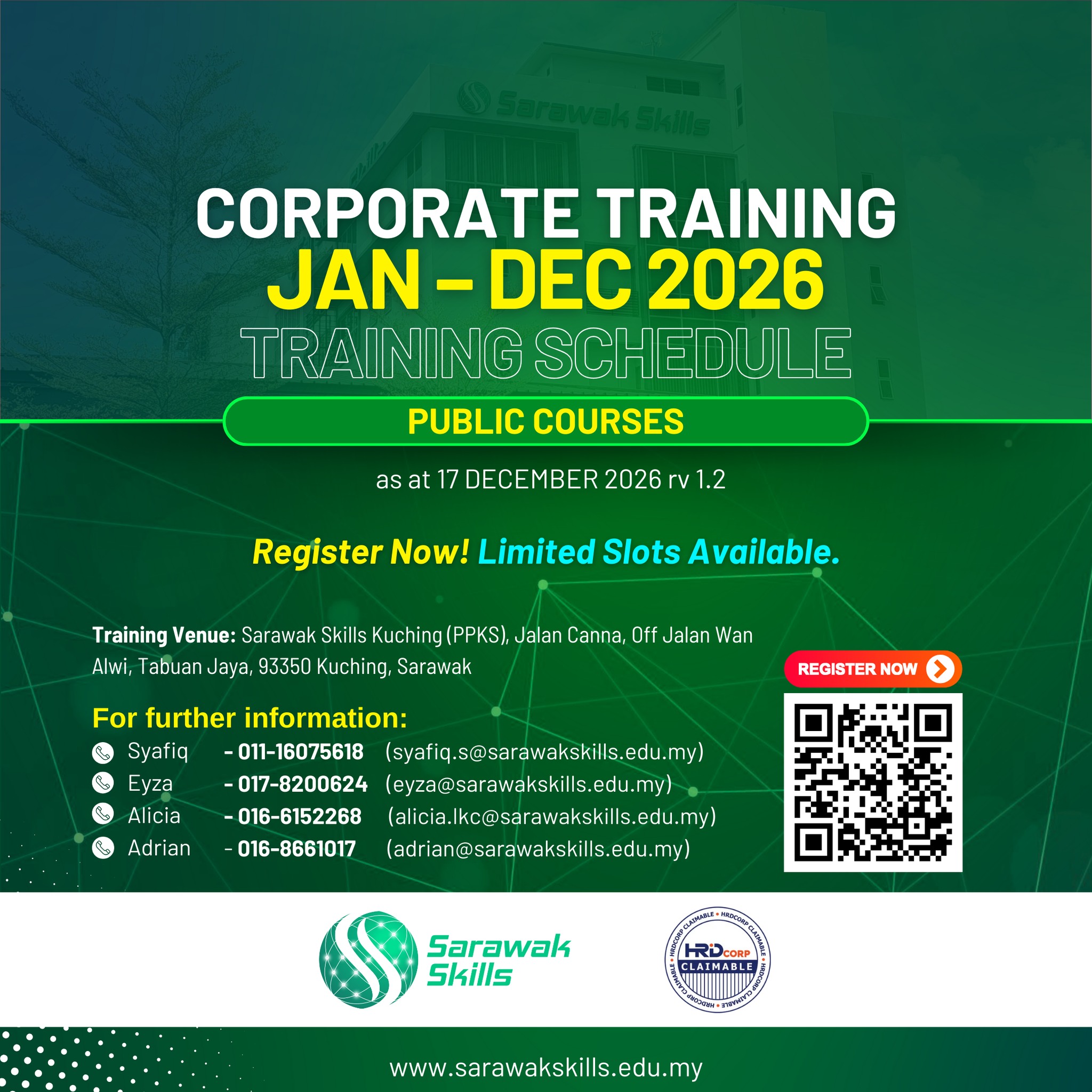 Sarawak Skills Facebook ad: Upskill Your Workforce Today!