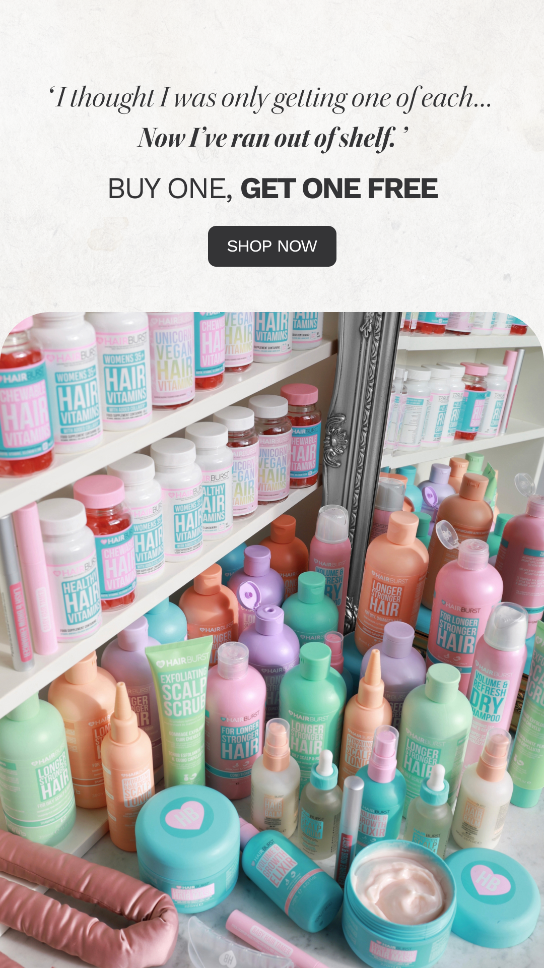 Hairburst Facebook ad