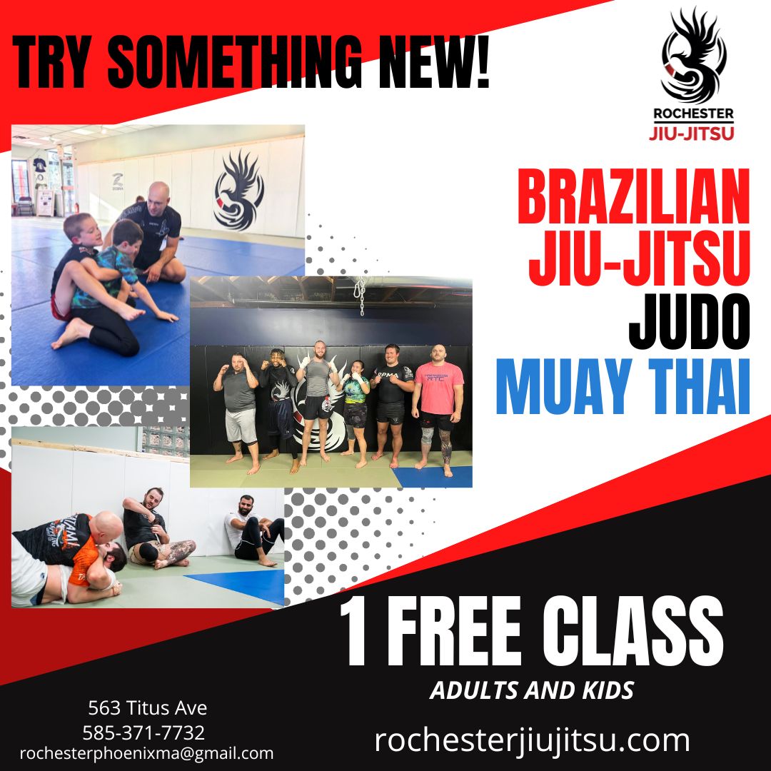 Rochester Jiu Jitsu Facebook ad: Try a Class for Free